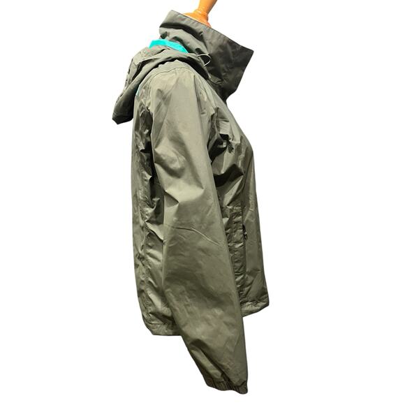 The North Face Women's Venture 2 Olive Army Green Hooded Rain Jacket SIZE Medium - Picture 5 of 7